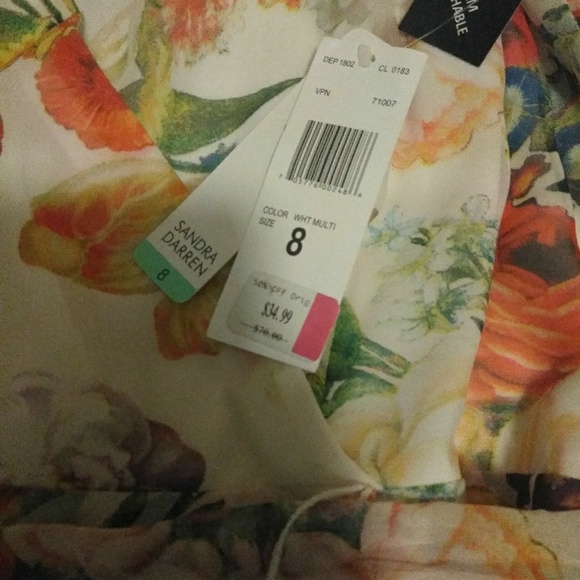 Sandra Darren floral sundress size 8, brand new - Picture 4 of 4